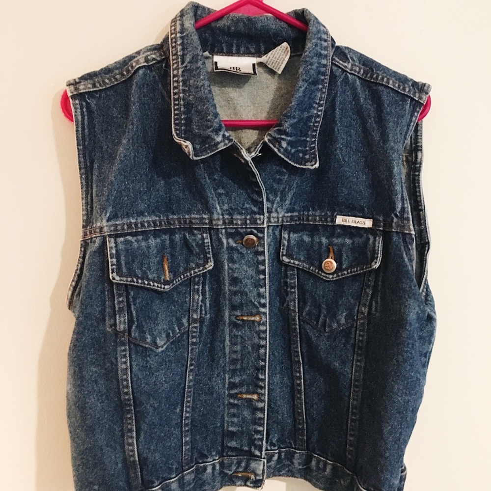 VINTAGE Bill Blass denim vest